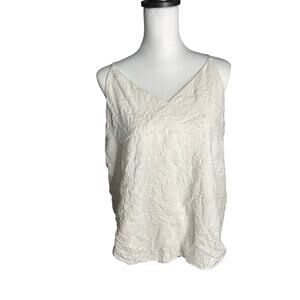 Loft Women's Dressy Tank Top White Petite Large